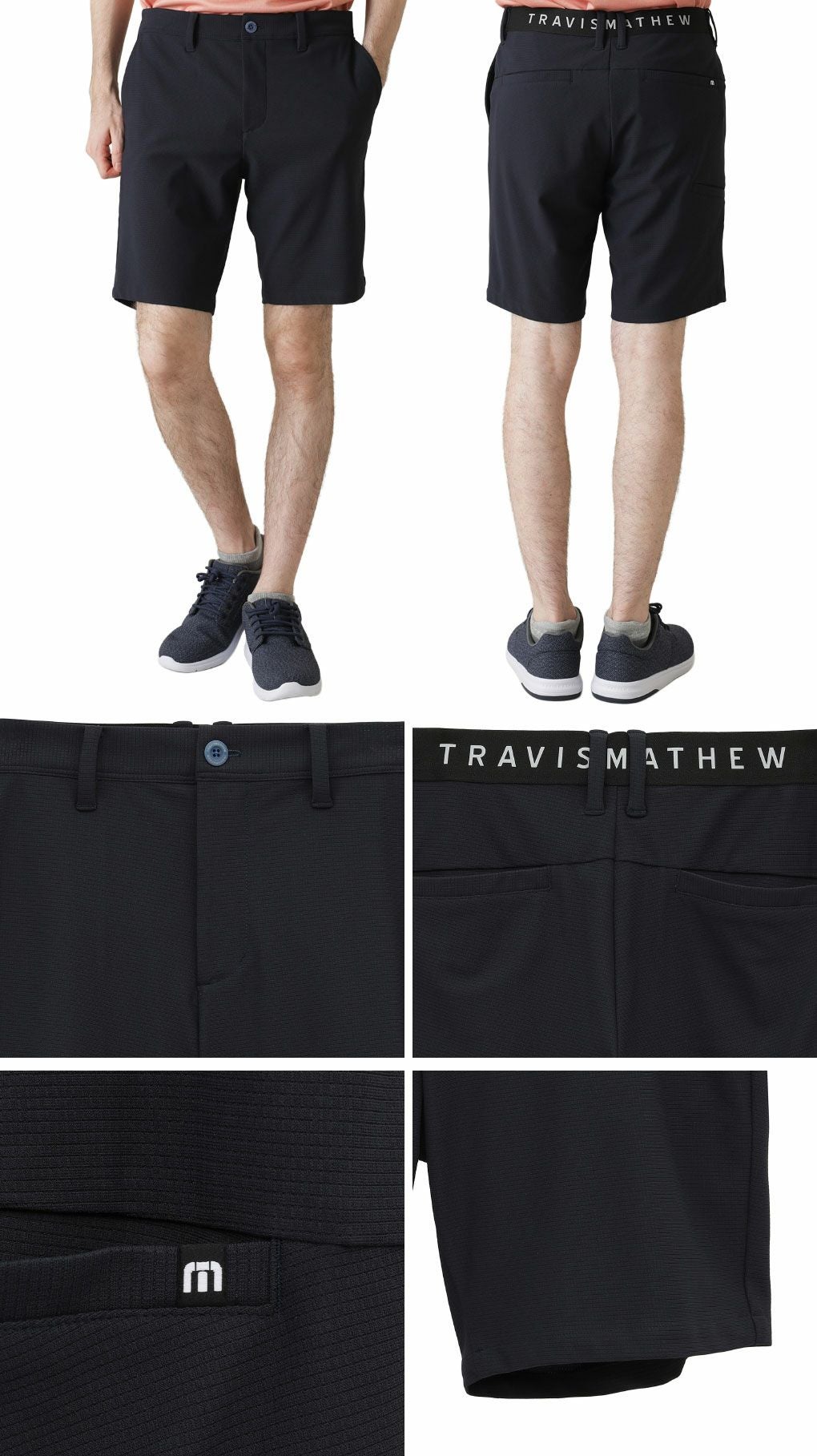 トラヴィスマシューメッシュ素材クールハーフパンツ7AL042メンズゴルフウェアボトムスTravisMathew2025春夏モデル日本正規品