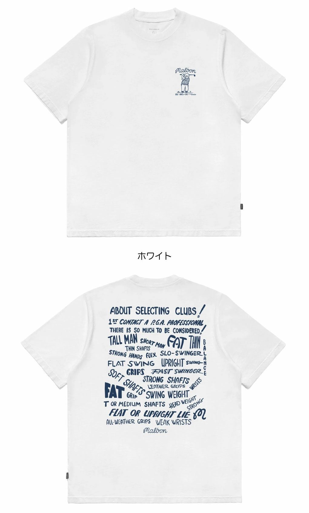 マルボンゴルフウェアTシャツM-9223CLUBSELECTSST-SHIRTメンズゴルフウェアmalbongolf2025秋冬モデルUSモデル並行輸入品