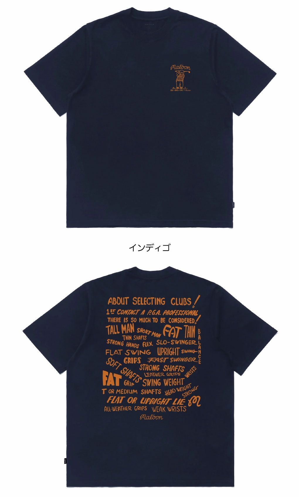 マルボンゴルフウェアTシャツM-9223CLUBSELECTSST-SHIRTメンズゴルフウェアmalbongolf2025秋冬モデルUSモデル並行輸入品