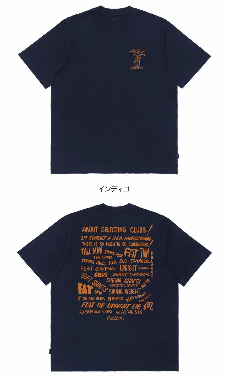 マルボンゴルフウェアTシャツM-9223CLUBSELECTSST-SHIRTメンズゴルフウェアmalbongolf2025秋冬モデルUSモデル並行輸入品