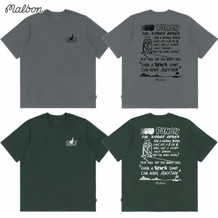 マルボンゴルフウェアTシャツM-9224PUNCHSHOTT-SHIRTメンズゴルフウェアmalbongolf2025秋冬モデルUSモデル並行輸入品