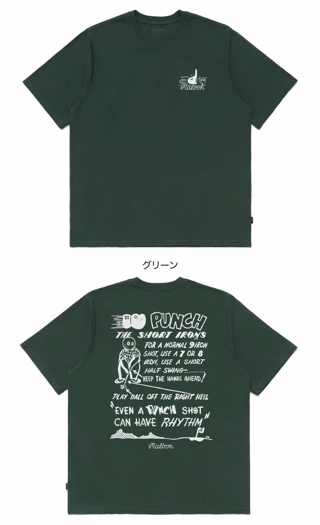 マルボンゴルフウェアTシャツM-9224PUNCHSHOTT-SHIRTメンズゴルフウェアmalbongolf2025秋冬モデルUSモデル並行輸入品
