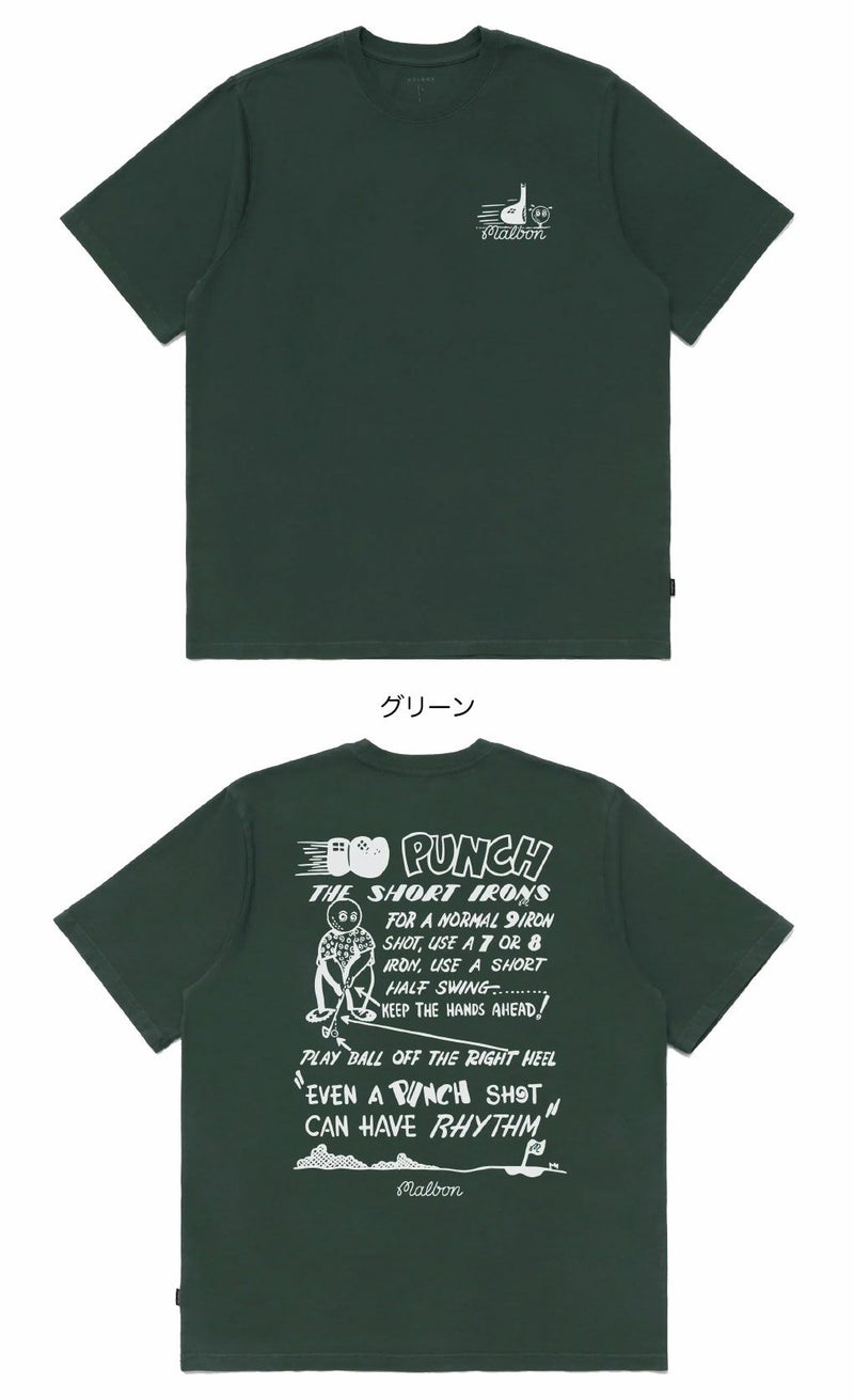 マルボンゴルフウェアTシャツM-9224PUNCHSHOTT-SHIRTメンズゴルフウェアmalbongolf2025秋冬モデルUSモデル並行輸入品