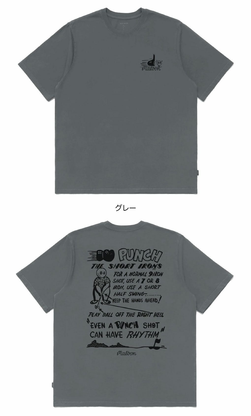 マルボンゴルフウェアTシャツM-9224PUNCHSHOTT-SHIRTメンズゴルフウェアmalbongolf2025秋冬モデルUSモデル並行輸入品