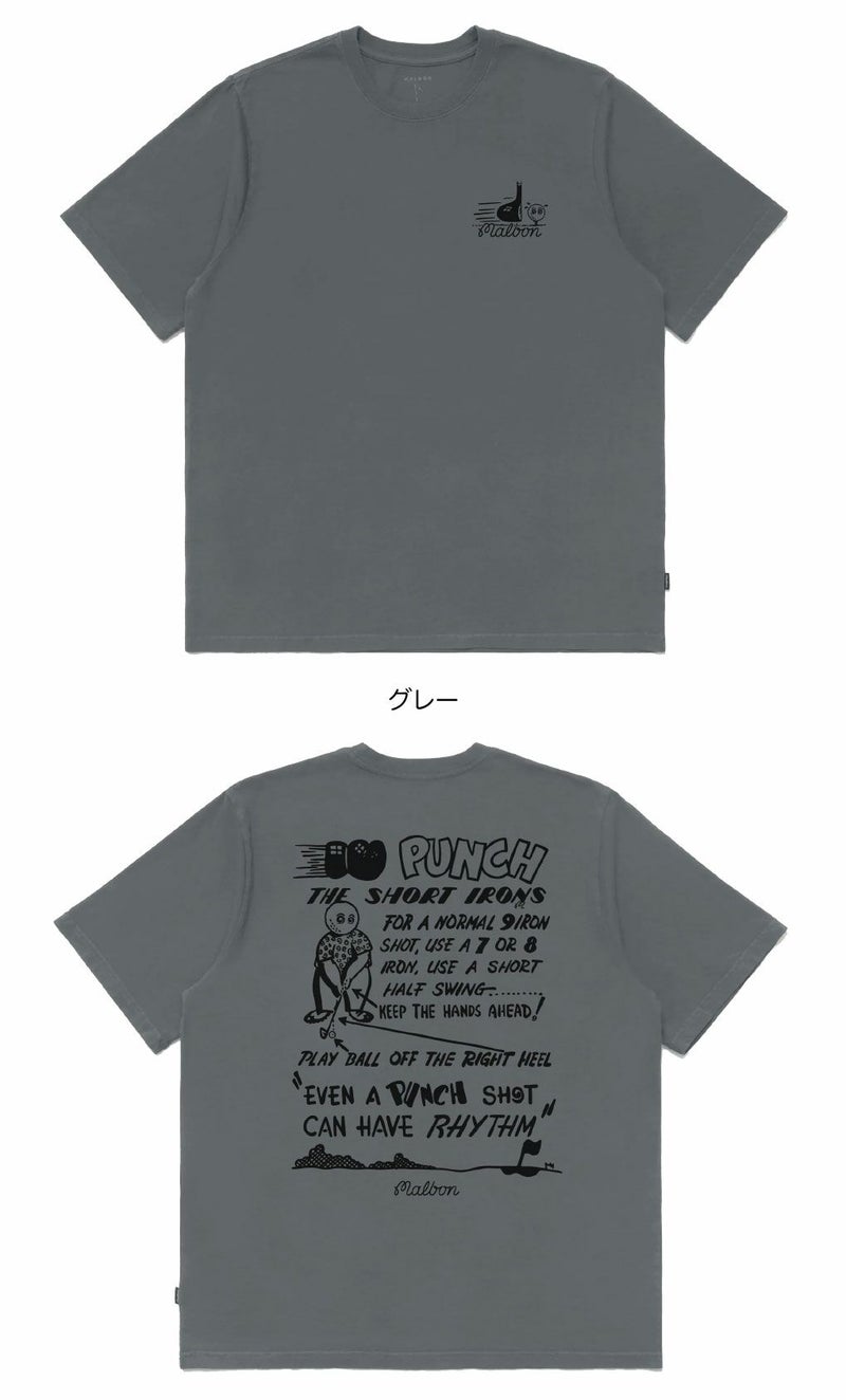 マルボンゴルフウェアTシャツM-9224PUNCHSHOTT-SHIRTメンズゴルフウェアmalbongolf2025秋冬モデルUSモデル並行輸入品