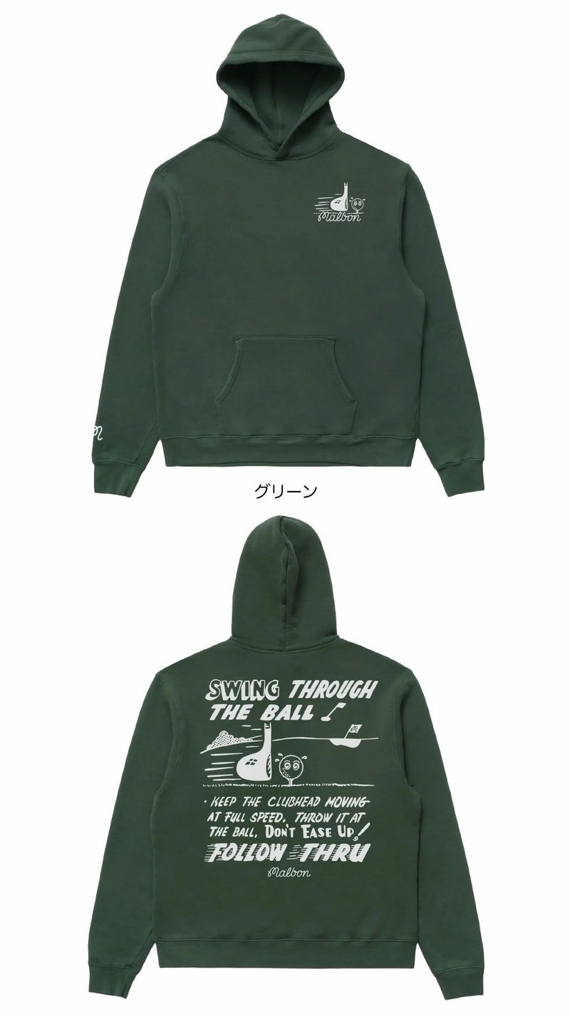 マルボンゴルフウェアパーカーM-9225FOLLOWTHRUHOODIEメンズゴルフウェアmalbongolf2025秋冬モデルUSモデル並行輸入品
