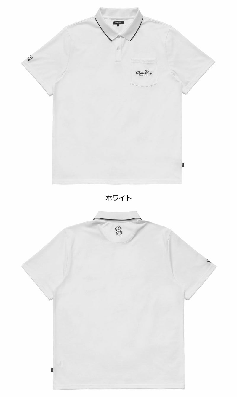 マルボンゴルフウェアポロシャツM-9227ROLLKING PERFORMANCEPIQUEPOLOメンズゴルフウェアmalbongolf2025秋冬モデルUSモデル並行輸入品