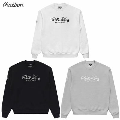 マルボンゴルフウェアトレーナースウェットM-9229ROLLKINGCREWFLEECEメンズゴルフウェアmalbongolf2025秋冬モデルUSモデル並行輸入品