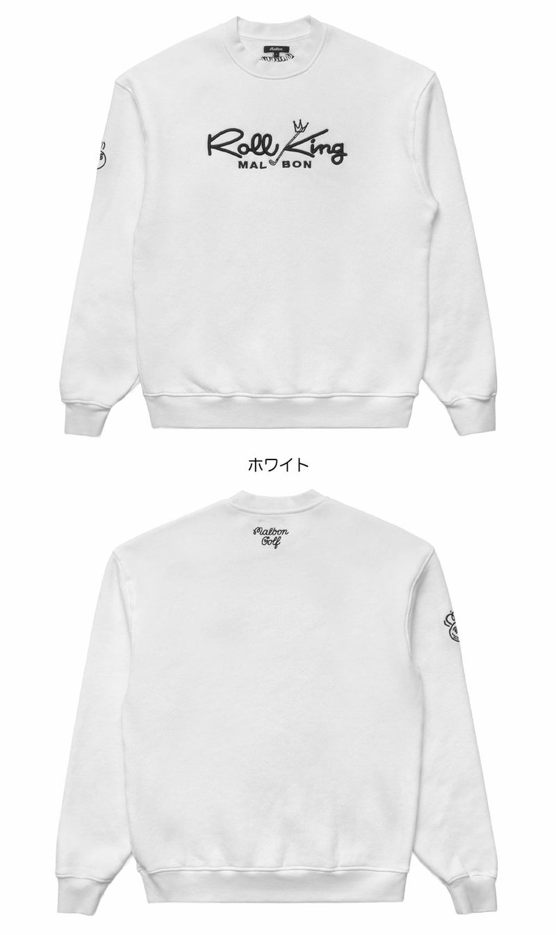 マルボンゴルフウェアトレーナースウェットM-9229ROLLKINGCREWFLEECEメンズゴルフウェアmalbongolf2025秋冬モデルUSモデル並行輸入品
