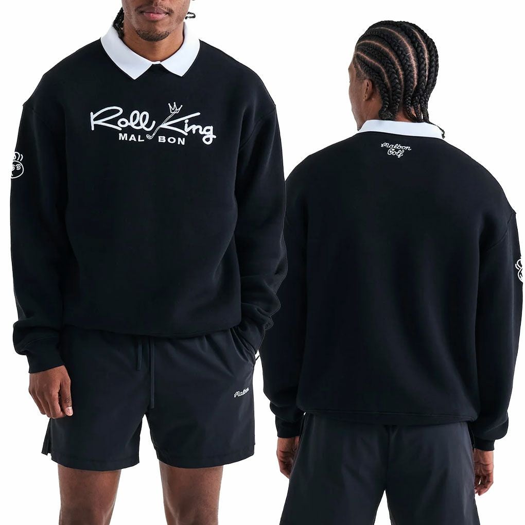 マルボンゴルフウェアトレーナースウェットM-9229ROLLKINGCREWFLEECEメンズゴルフウェアmalbongolf2025秋冬モデルUSモデル並行輸入品