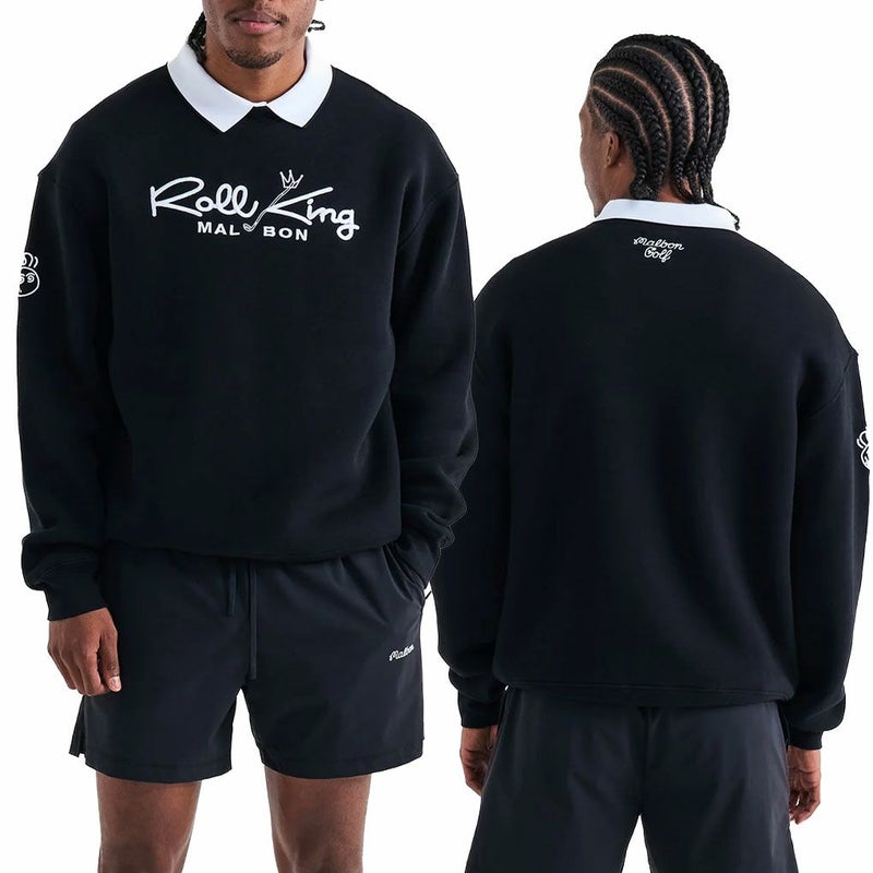 マルボンゴルフウェアトレーナースウェットM-9229ROLLKINGCREWFLEECEメンズゴルフウェアmalbongolf2025秋冬モデルUSモデル並行輸入品