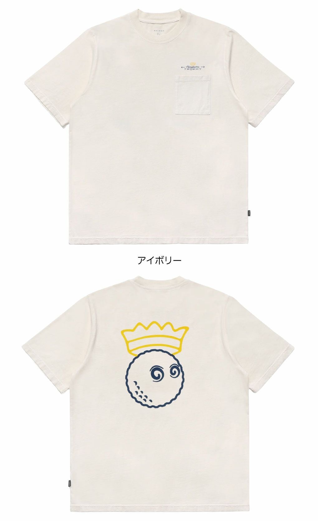 マルボンゴルフウェアTシャツM-9239MALBONTROPHYPOCKETT-SHIRTメンズゴルフウェアmalbongolf2025秋冬モデルUSモデル並行輸入品