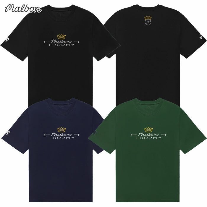 マルボンゴルフウェアTシャツM-9240TROPHYT-SHIRTメンズゴルフウェアmalbongolf2025秋冬モデルUSモデル並行輸入品