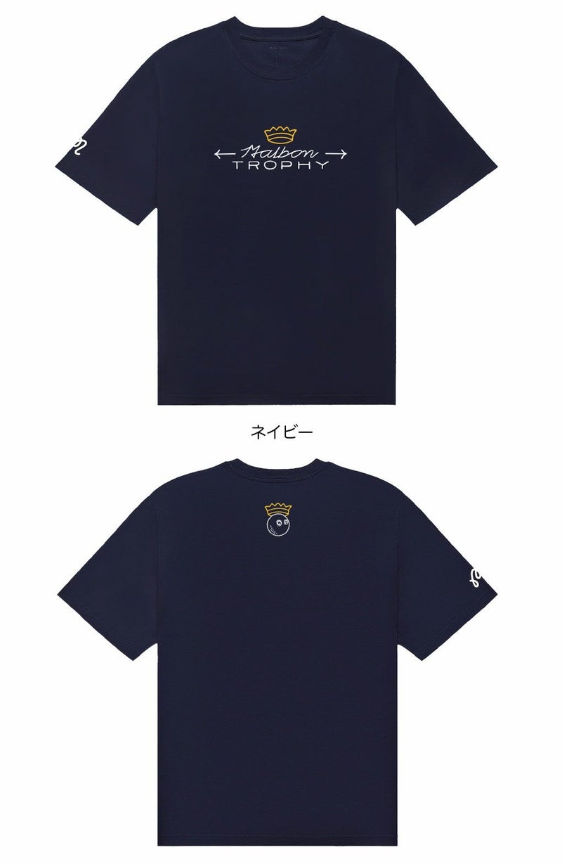 マルボンゴルフウェアTシャツM-9240TROPHYT-SHIRTメンズゴルフウェアmalbongolf2025秋冬モデルUSモデル並行輸入品