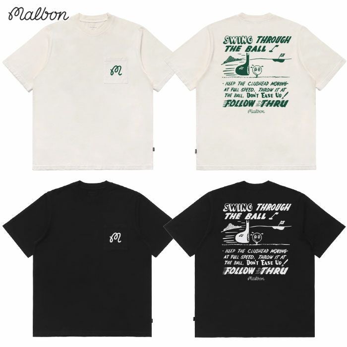マルボンゴルフ ウェア Tシャツ M-9397 FOLLOW THRU POCKET T-SHIRT