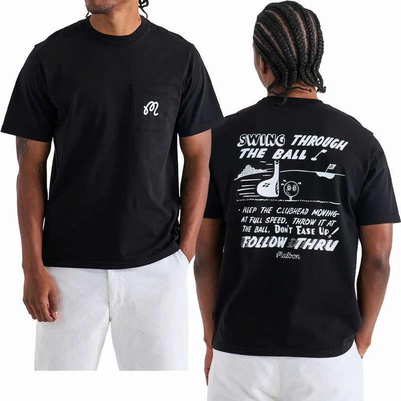 マルボンゴルフウェアTシャツM-9397FOLLOWTHRU POCKETT-SHIRTメンズゴルフウェアmalbongolf2025秋冬モデルUSモデル並行輸入品