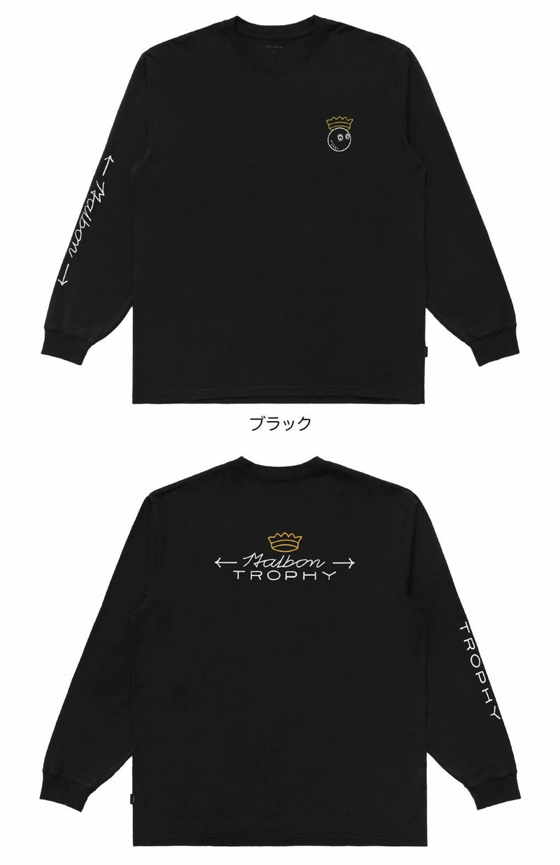 マルボンゴルフウェアTシャツM-9398TROPHYLST-SHIRTメンズゴルフウェアmalbongolf2025秋冬モデルUSモデル並行輸入品