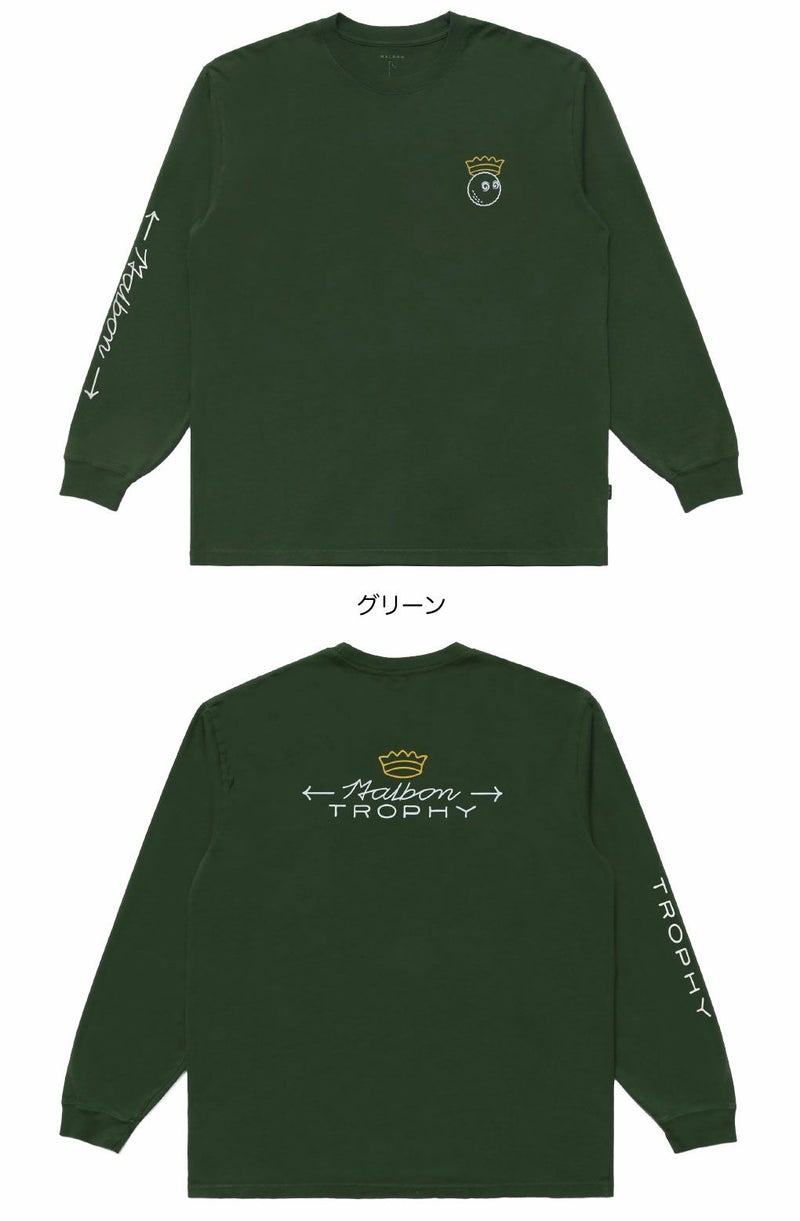 マルボンゴルフウェアTシャツM-9398TROPHYLST-SHIRTメンズゴルフウェアmalbongolf2025秋冬モデルUSモデル並行輸入品