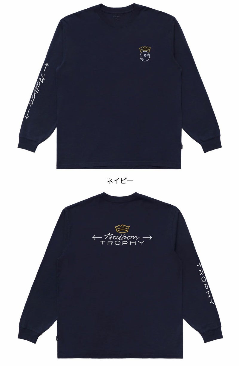 マルボンゴルフウェアTシャツM-9398TROPHYLST-SHIRTメンズゴルフウェアmalbongolf2025秋冬モデルUSモデル並行輸入品