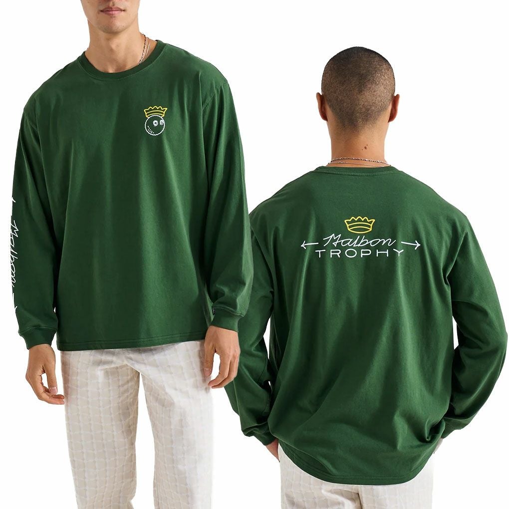 マルボンゴルフウェアTシャツM-9398TROPHYLST-SHIRTメンズゴルフウェアmalbongolf2025秋冬モデルUSモデル並行輸入品