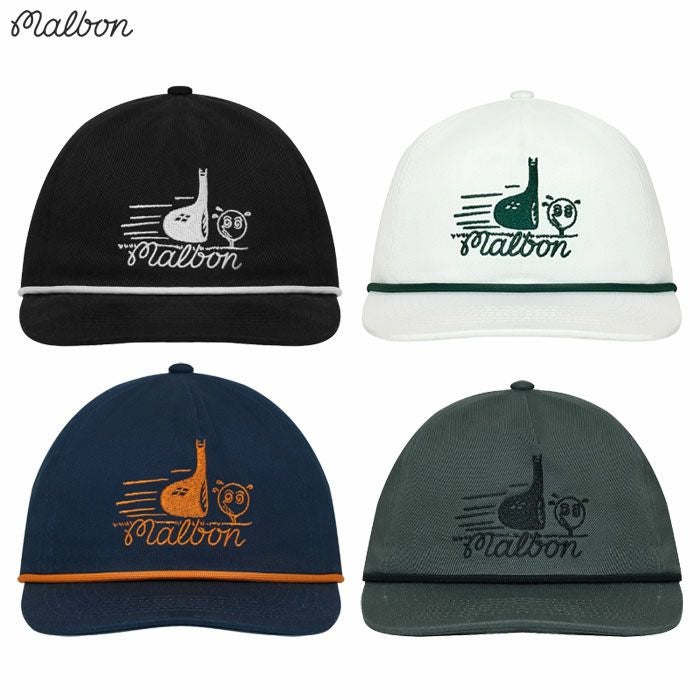 Malbon Golf キャップ M-9226 Punch Shot Cotton Twill Rope Hat