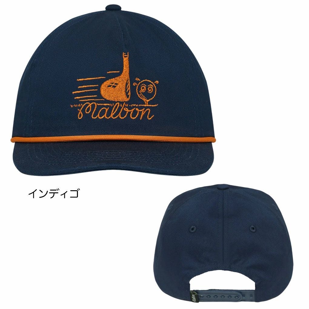 MalbonGolfキャップM-9226PunchShotCottonTwillRopeHatメンズゴルフハットマルボン2025年モデルUSモデル並行輸入