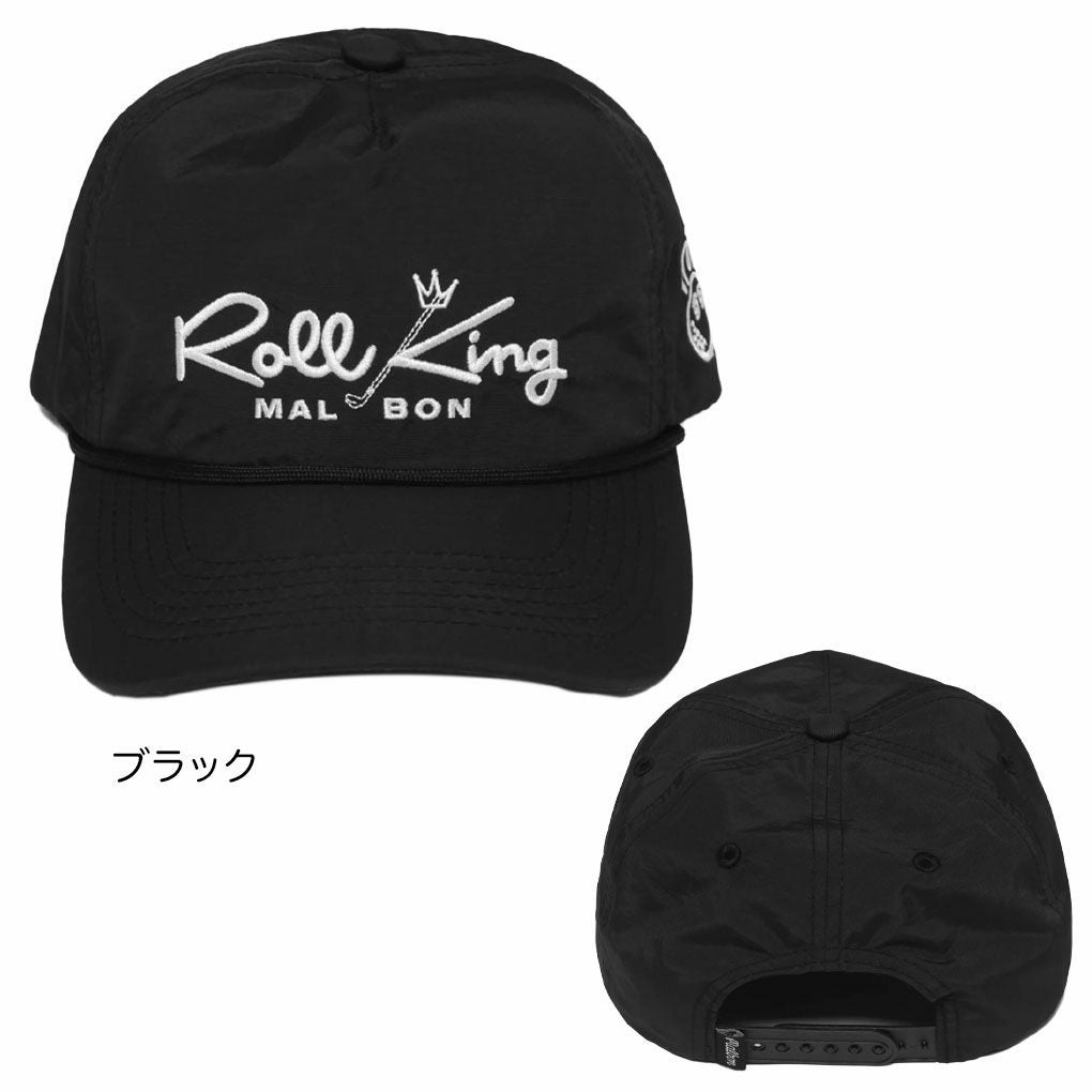 MalbonGolfキャップM-9232ROLLKINGNYLONROPEHATメンズゴルフハットマルボン2025年モデルUSモデル並行輸入