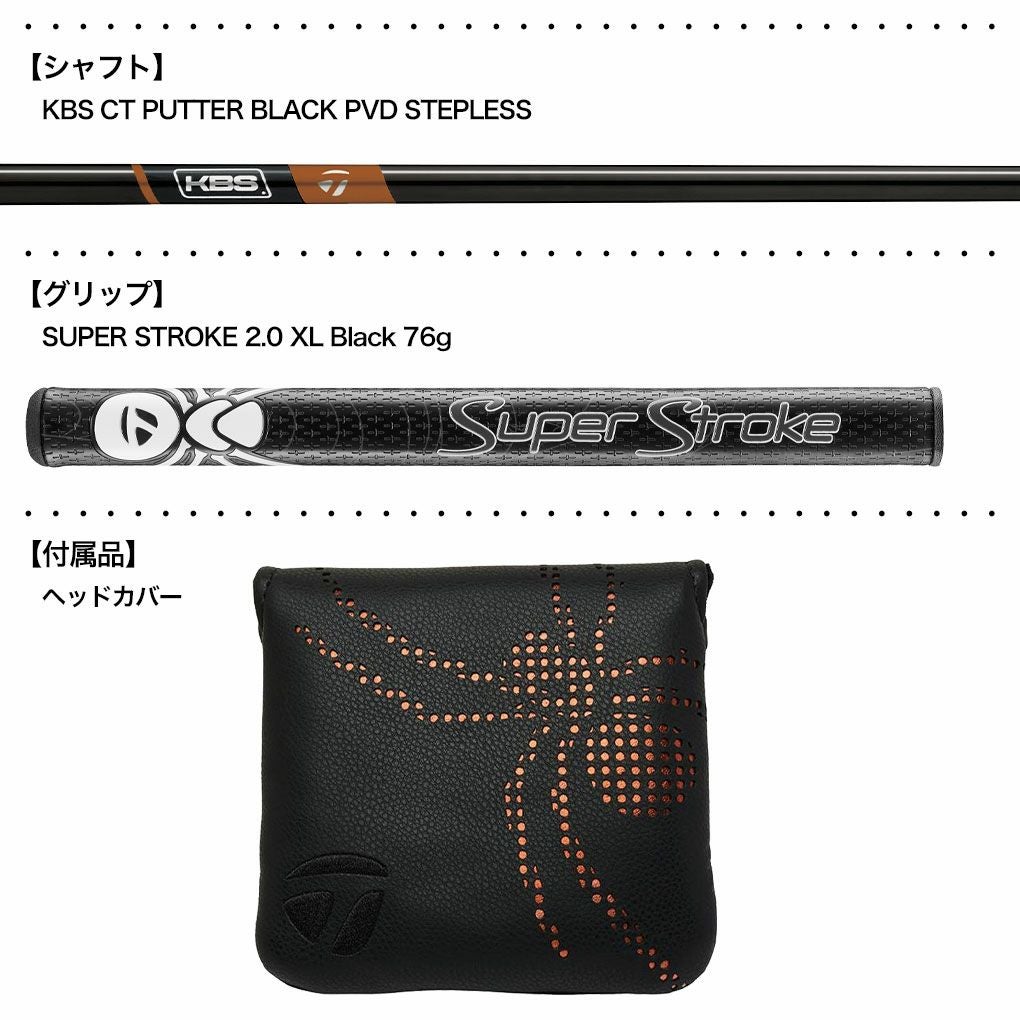 テーラーメイドSpiderTourCounterBalanceパターメンズ右用35インチスパイダーツアーTaylorMade2025年モデルUSA直輸入品