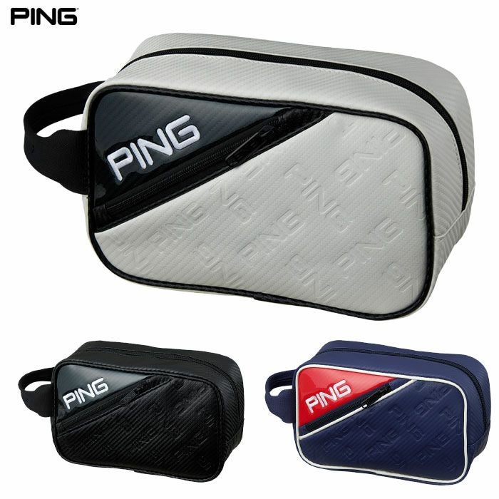 PING ピン GB-U2519 エンボスポーチ ゴルフ ラウンドバッグ ポーチ