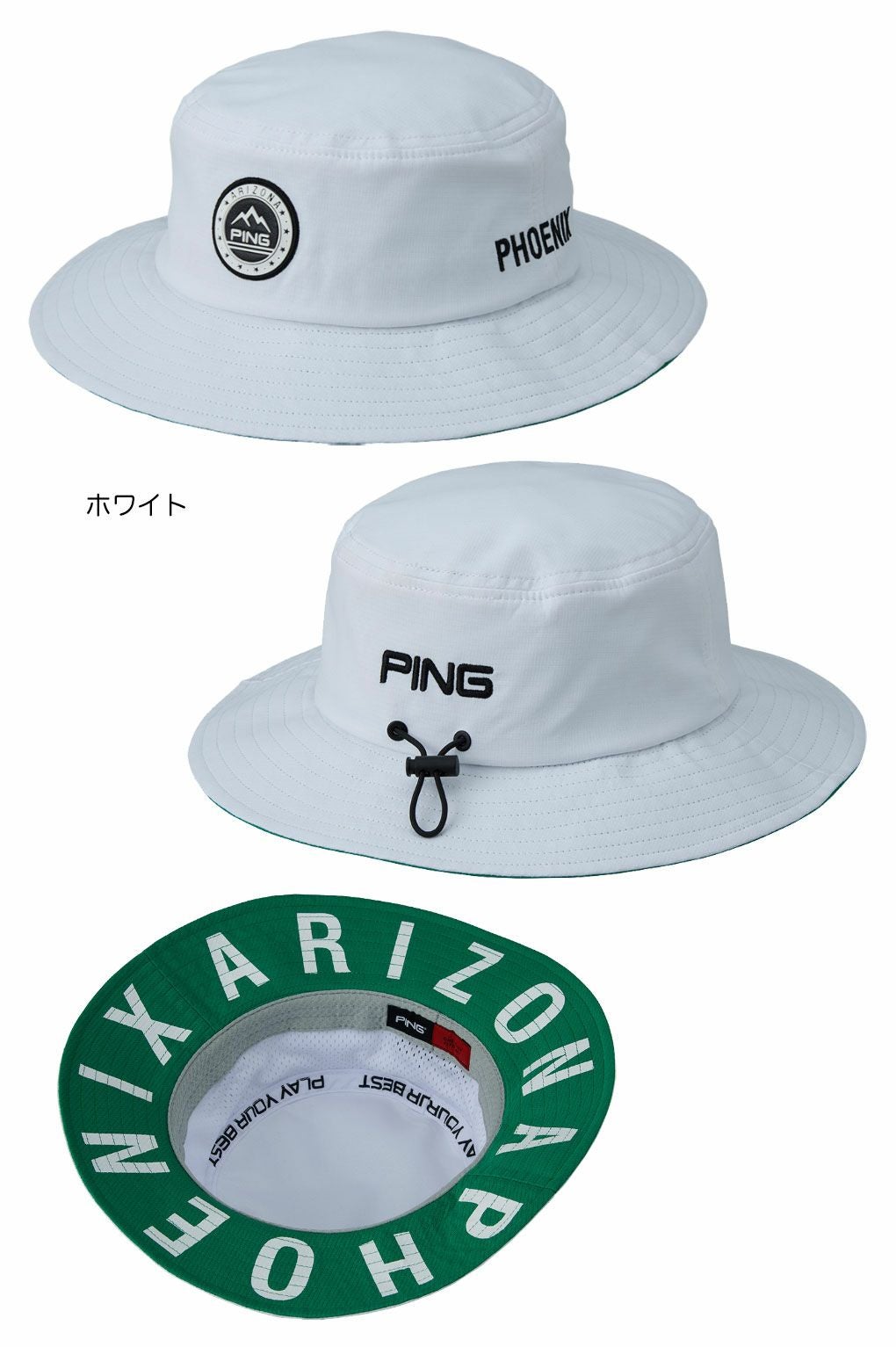 PINGピンHW-N2505アリゾナパッチハットメンズ帽子ゴルフキャップ2025秋冬モデル日本正規品