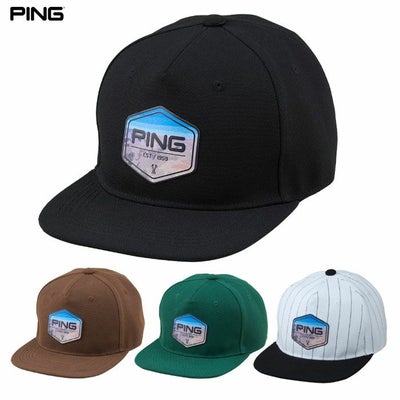 PINGピンHW-N2510アリゾナパッチフラットビルメンズ帽子ゴルフキャップ2025秋冬モデル日本正規品
