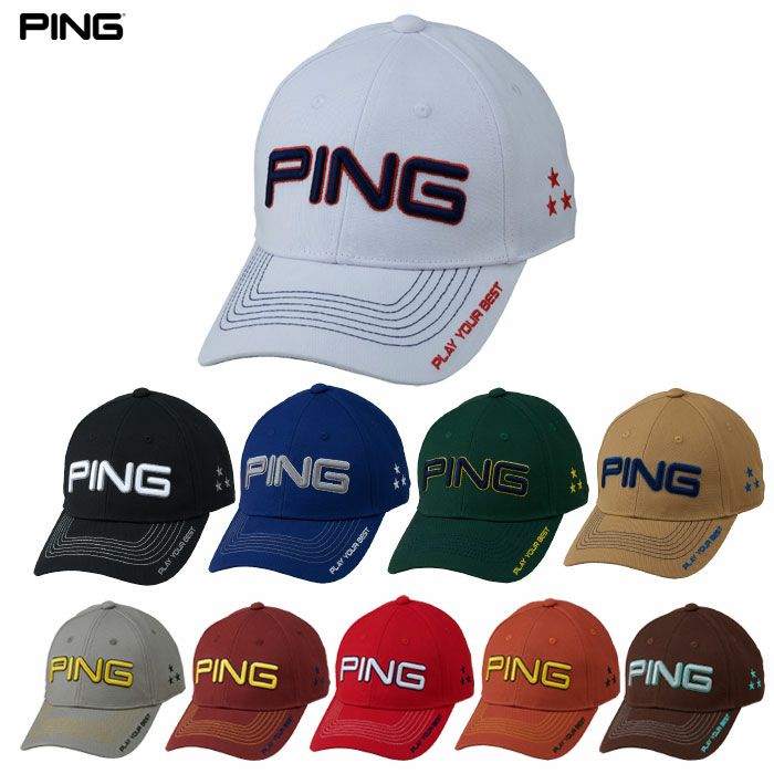 PINGピンHW-N2504カラーコードカジュアルキャップメンズ帽子ゴルフキャップ2025秋冬モデル日本正規品