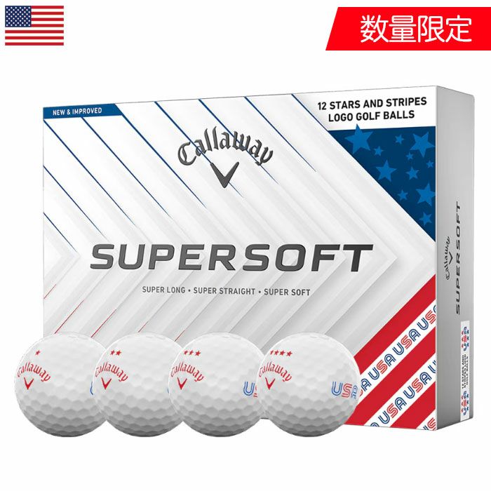 キャロウェイSupersoftStarsandStripesGolfBalls2025ゴルフボール