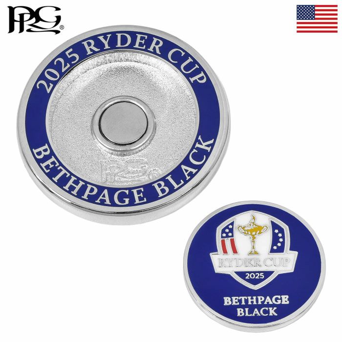 PRGボールマーカー2025RyderCupOfficialDuoMarkerクリップマーカー2025年モデルゴルフUSA直輸入品並行輸入