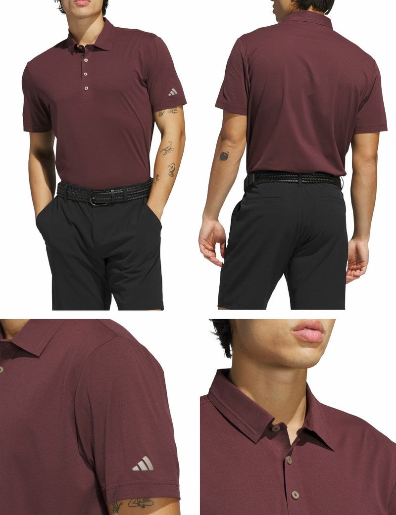 アディダスツイストニットベーシック半袖シャツKUH45メンズゴルフウェアゴルフ2025春夏モデルadidas日本正規品