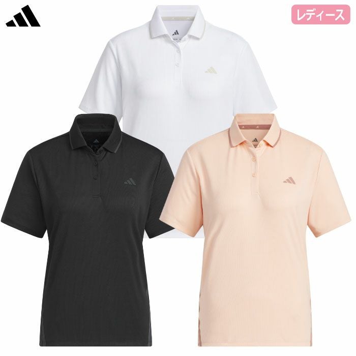 アディダススリーストライプスボックスシルエット半袖ポロKTI90レディースゴルフウェアトップス2025春夏モデルadidas日本正規品