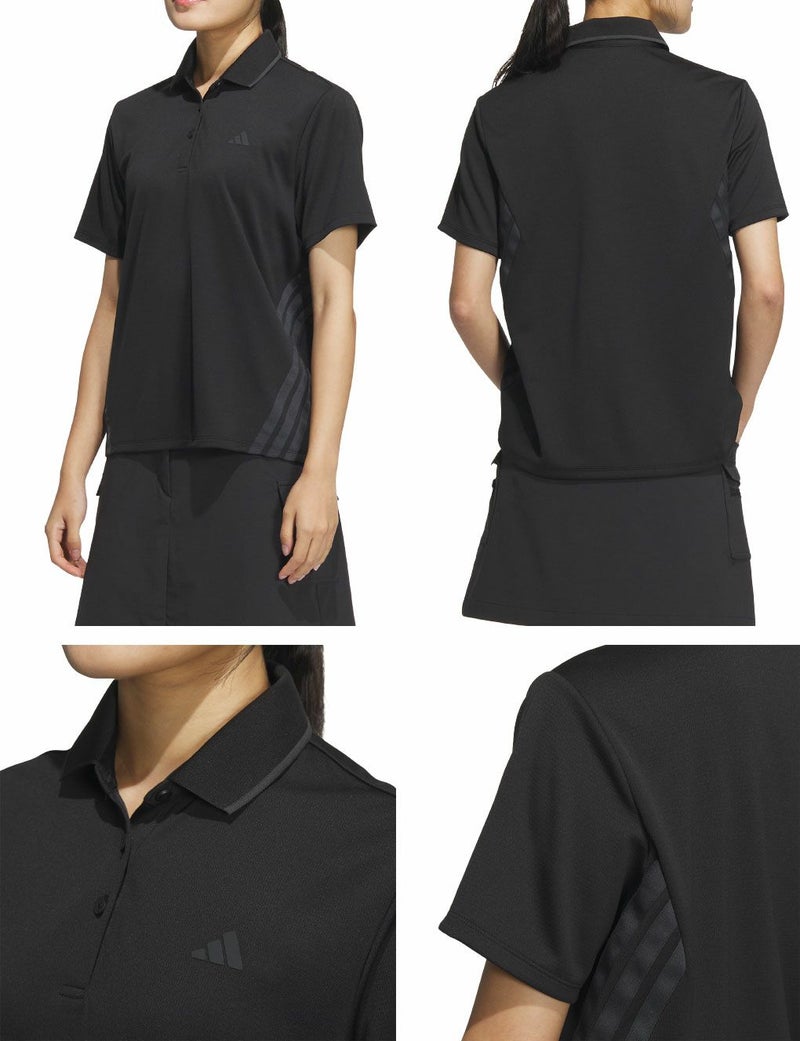 アディダススリーストライプスボックスシルエット半袖ポロKTI90レディースゴルフウェアトップス2025春夏モデルadidas日本正規品