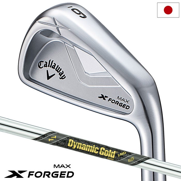 キャロウェイXFORGEDMAXアイアン5本セット(6-9,PW)メンズ右用スチールシャフト日本正規品2025年モデル