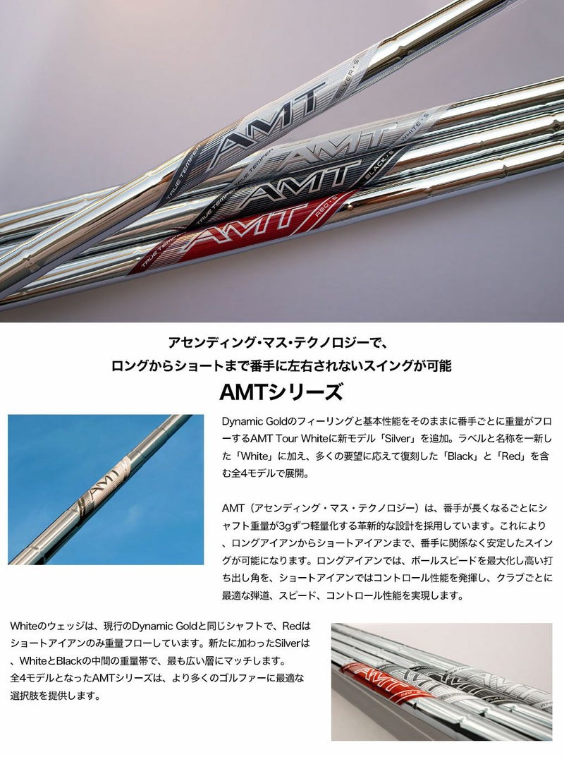 トゥルーテンパーAMTSILVERアセンディング･マス･テクノロジーシルバーアイアン用