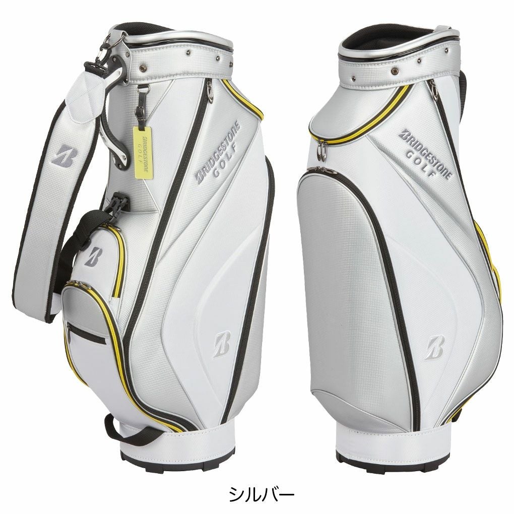 ブリヂストン キャディバッグ 軽量 CBG422 WK ホワイト/ブラック BRIDGESTONE GOLF ブリヂストンゴルフ キャディバッグ 軽量ベーシック