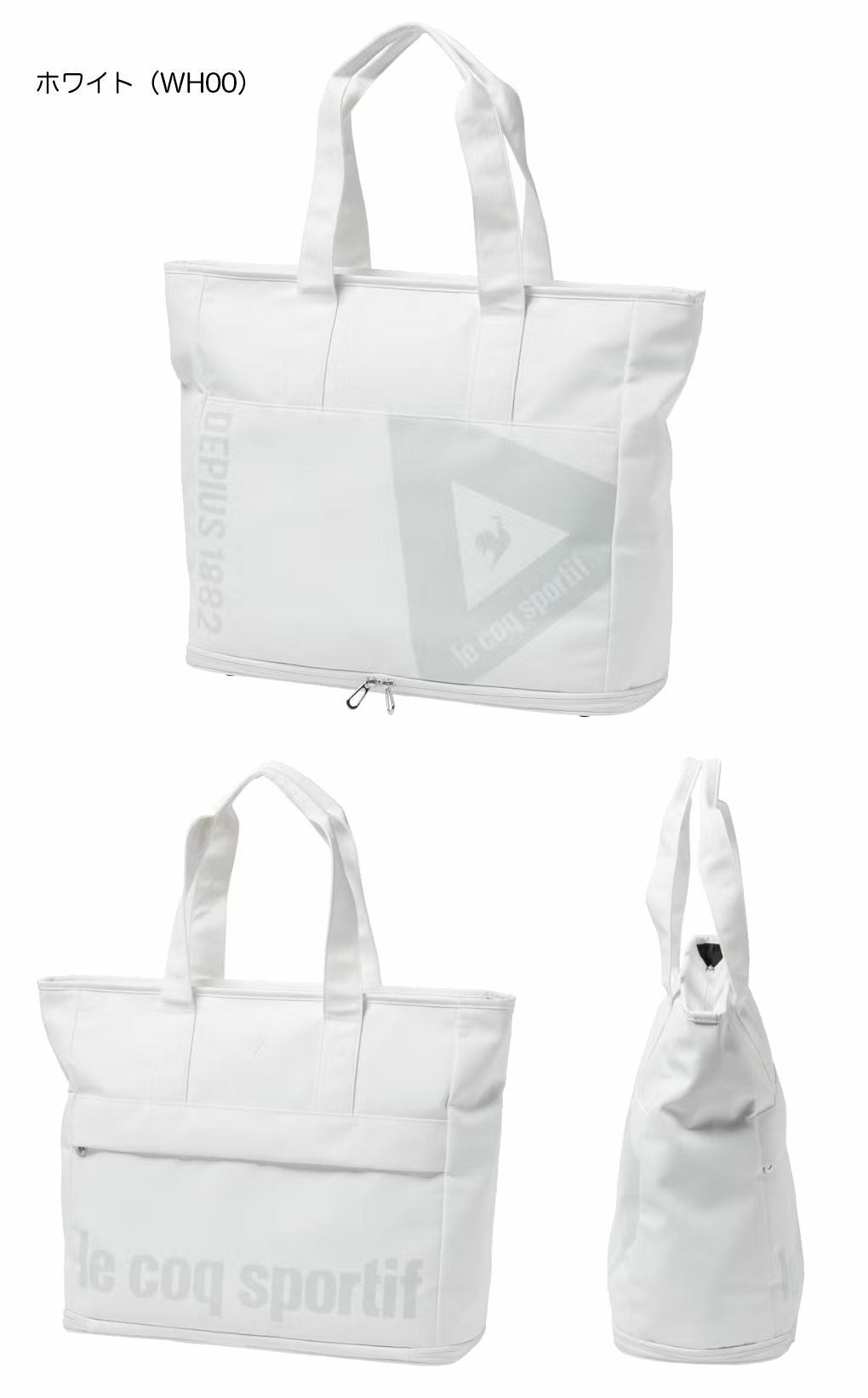 ルコックスポルティフトライアングルデザイン多収納ボストンバッグLG5FTT00Mゴルフlecoqsportifgolf2024年モデル日本正規品