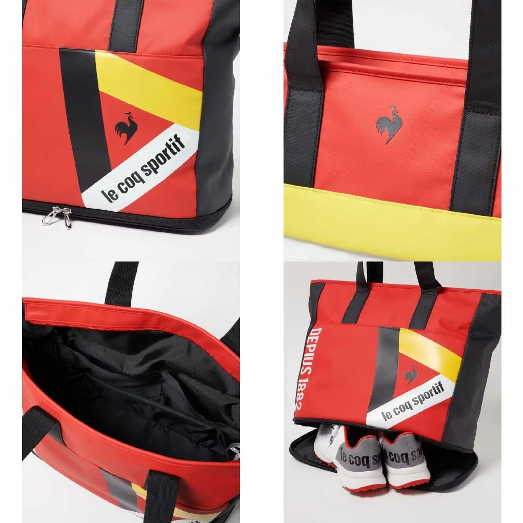 ルコックスポルティフトライアングルデザイン多収納ボストンバッグLG5FTT00Mゴルフlecoqsportifgolf2024年モデル日本正規品