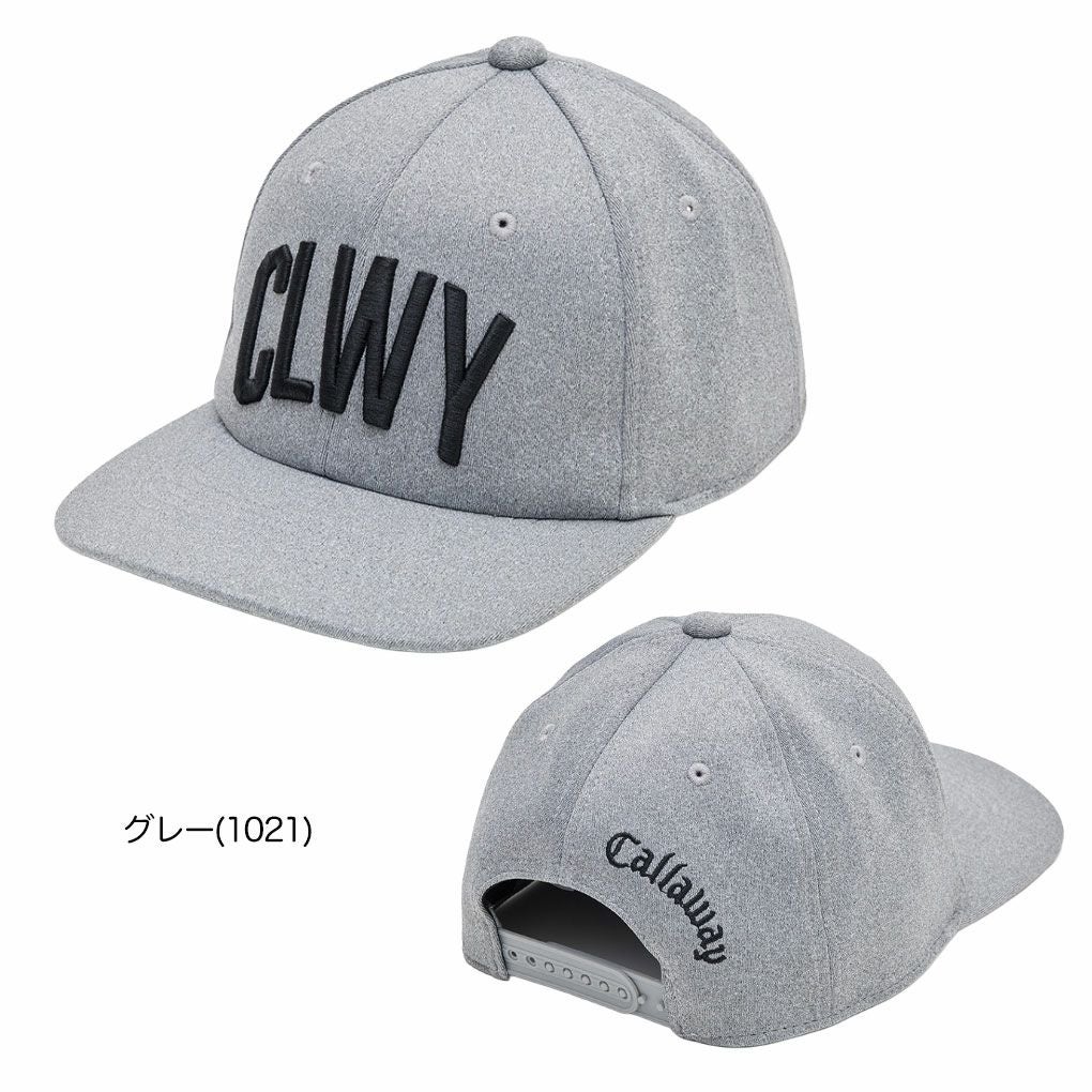 キャロウェイカレッジ調ロゴセミフラットキャップC25291107メンズゴルフウェア2025秋冬モデル日本正規品