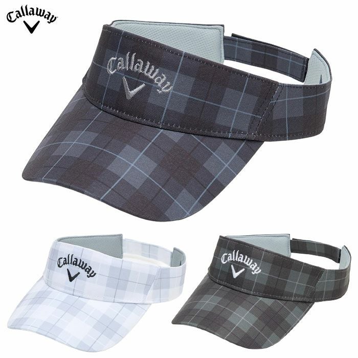 キャロウェイチェックプリントバイザーC25291112メンズゴルフウェア2025秋冬モデル日本正規品
