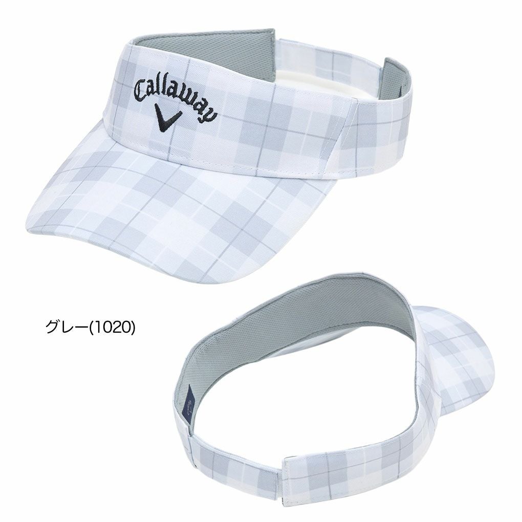 キャロウェイチェックプリントバイザーC25291112メンズゴルフウェア2025秋冬モデル日本正規品