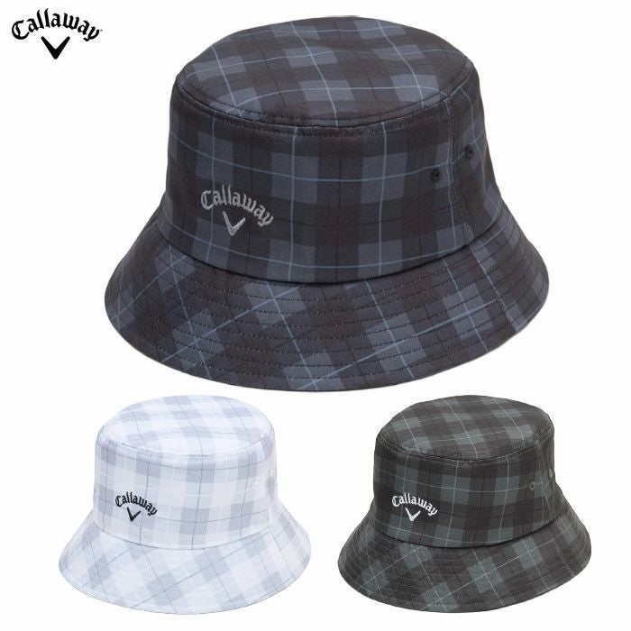 キャロウェイチェックプリントハットC25291116メンズゴルフウェア2025秋冬モデル日本正規品