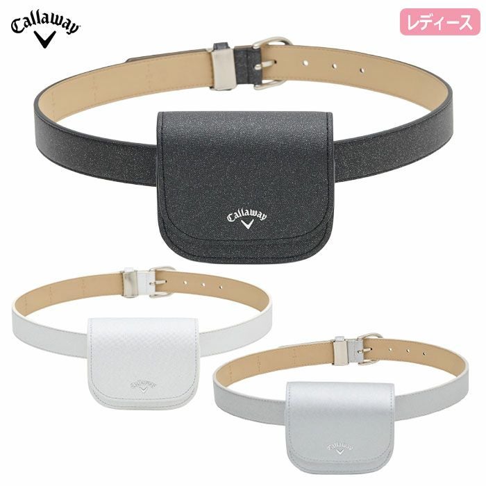 キャロウェイウエストポーチ付きベルトC25292204レディースゴルフウェアゴルフ2025秋冬モデル日本正規品