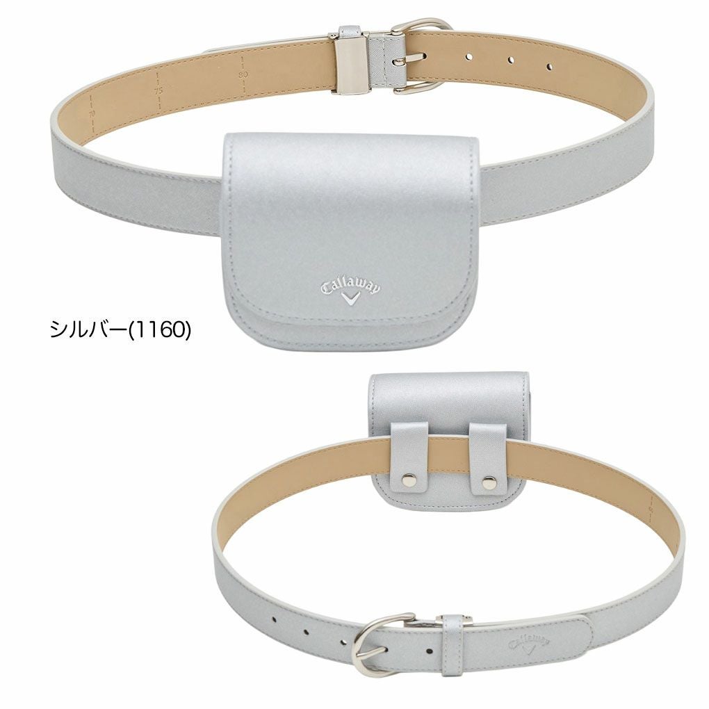 キャロウェイウエストポーチ付きベルトC25292204レディースゴルフウェアゴルフ2025秋冬モデル日本正規品