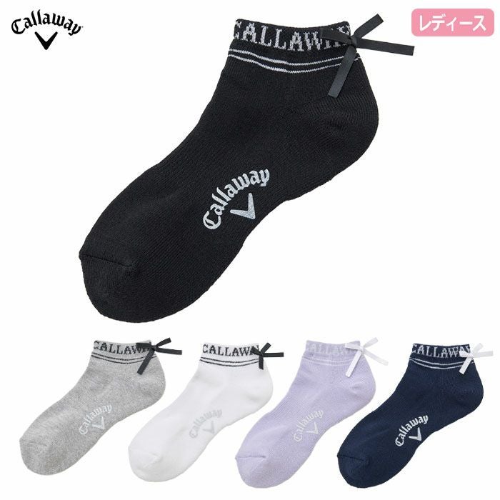 キャロウェイCallawayリボンアンクルソックスC25293203レディース靴下SOCKS2025秋冬モデル日本正規品