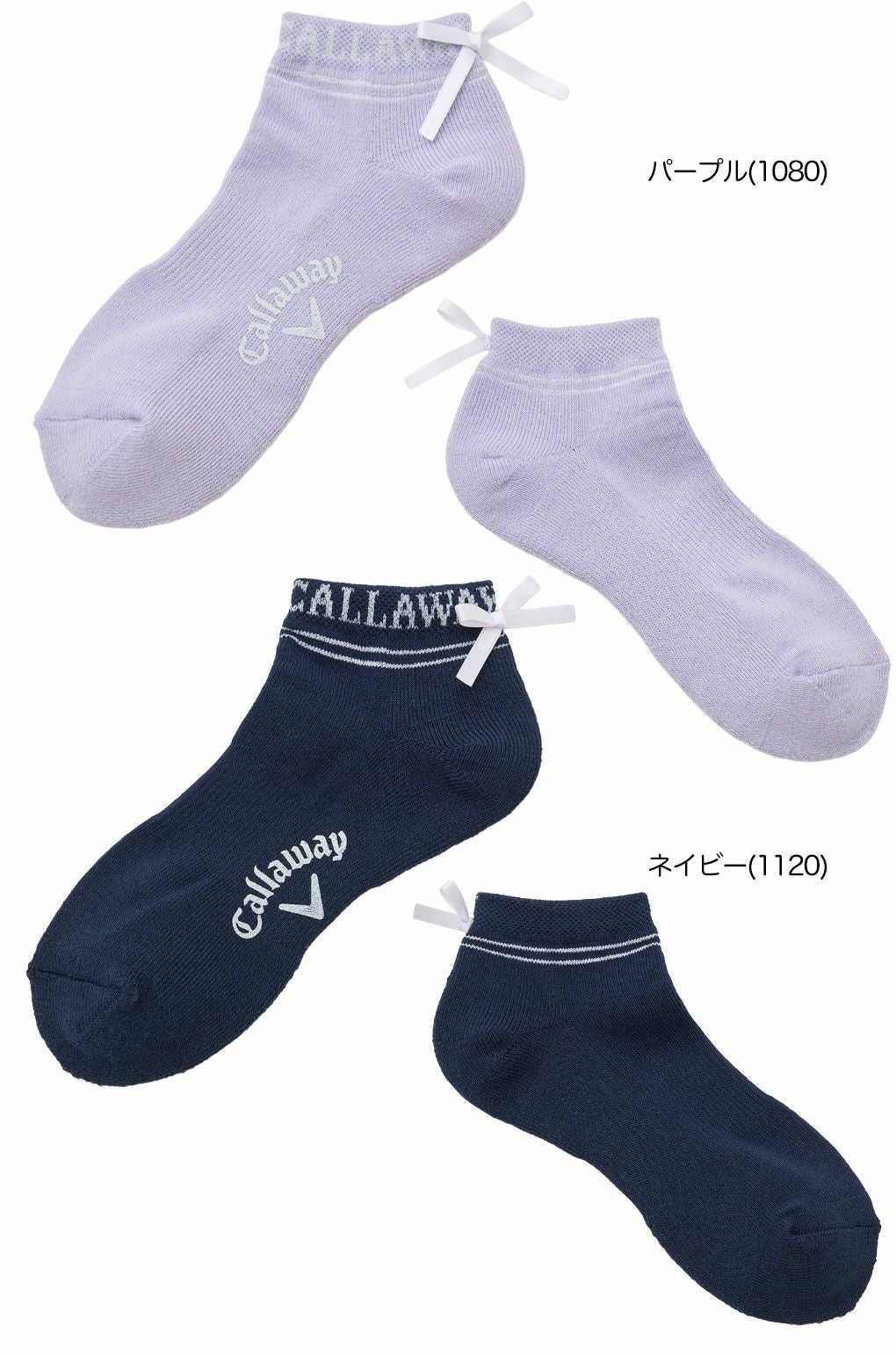 キャロウェイCallawayリボンアンクルソックスC25293203レディース靴下SOCKS2025秋冬モデル日本正規品